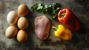 chicken and eggs breakfast