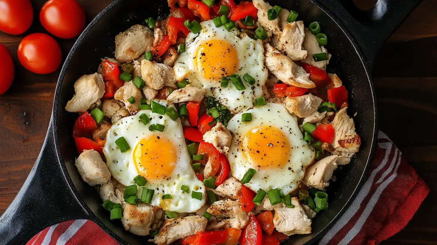 chicken and eggs breakfast