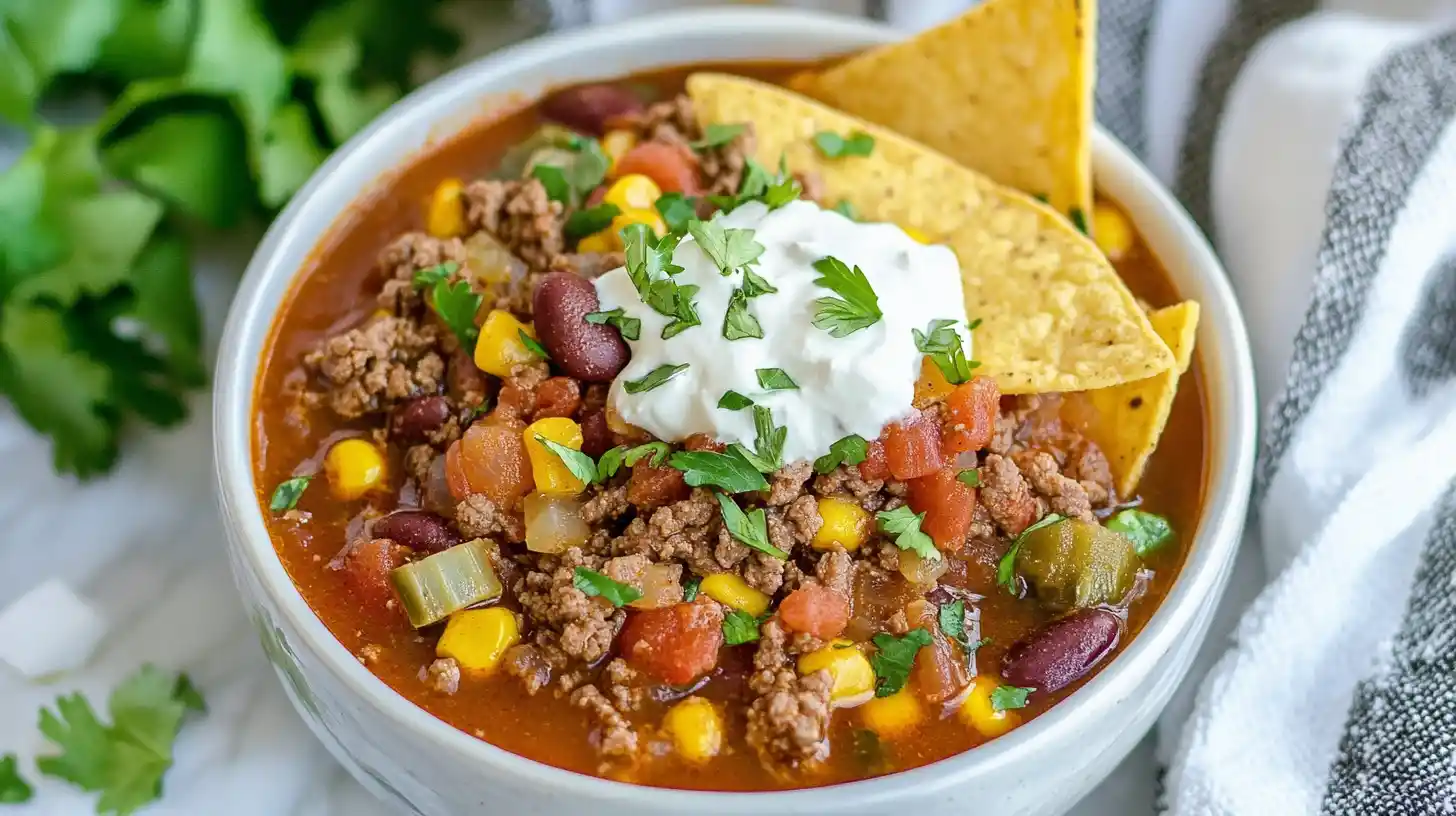 5 ingredient taco soup